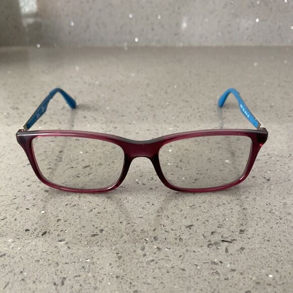 Ray-Ban Kids Eyeglasses Frames ONLY RB1570 3722 Blue Purple Square 49-16-130 - Picture 1 of 8